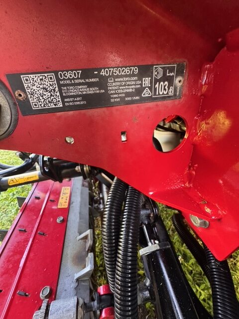 2020 Toro Reelmaster 5510-D Model 03607 - Image 2